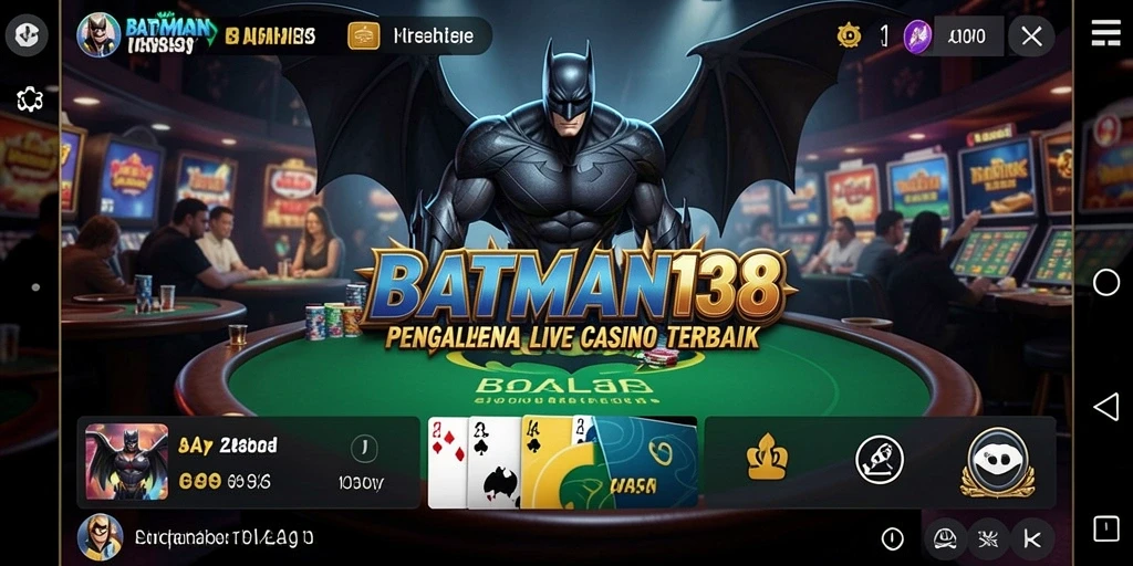 Tampilan gameplay Live Casino yang seru di BATMAN138.