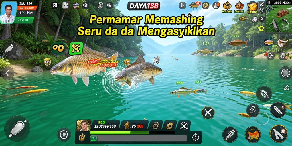 Tampilan gameplay Fishing yang seru dan menantang di DAYA138.