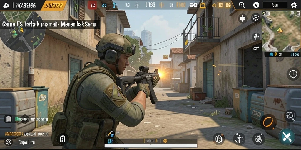 Screenshot gameplay JAWABET88 menampilkan aksi menembak yang mendebarkan.