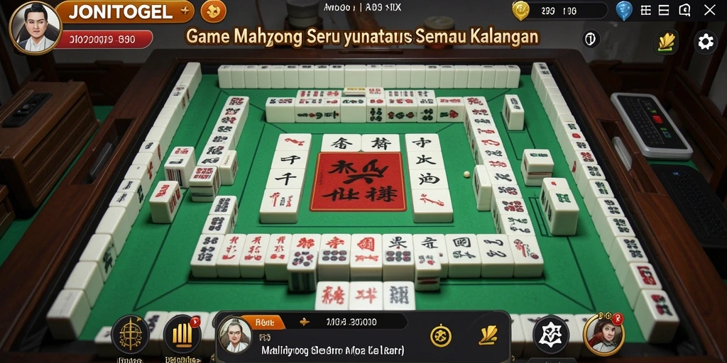 Tampilan menarik dari gameplay Mahjong di JONITOGEL.