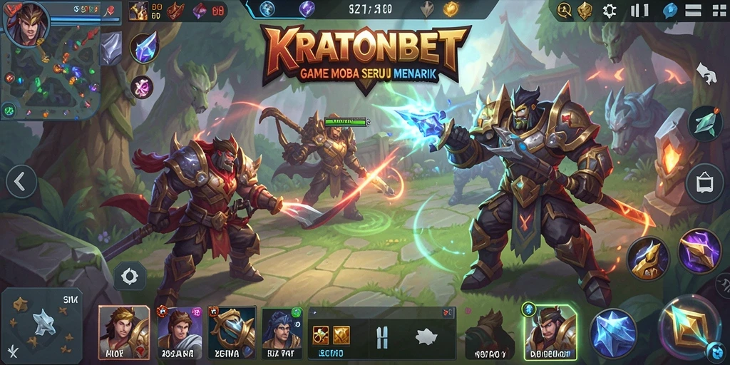 Tampilan gameplay seru di KRATONBET dengan aksi strategis.