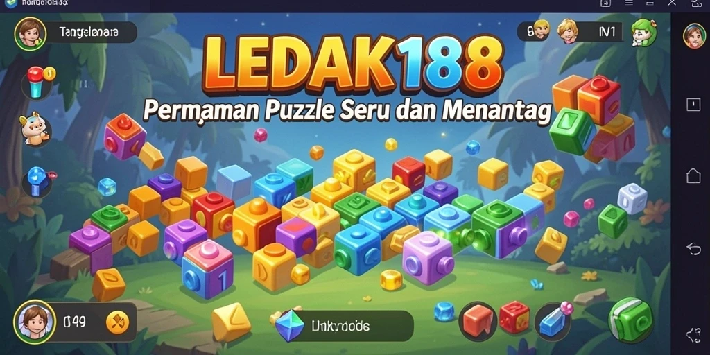 Tampilan gameplay seru dari LEDAK188 yang menantang.