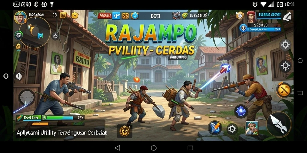Screenshot utama RAJAMPO menampilkan tampilan antarmuka aplikasi Utility.