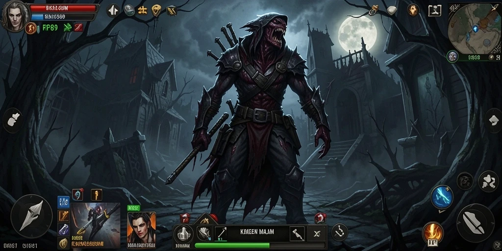 Tangkapan layar menunjukkan gameplay menegangkan di RR89.